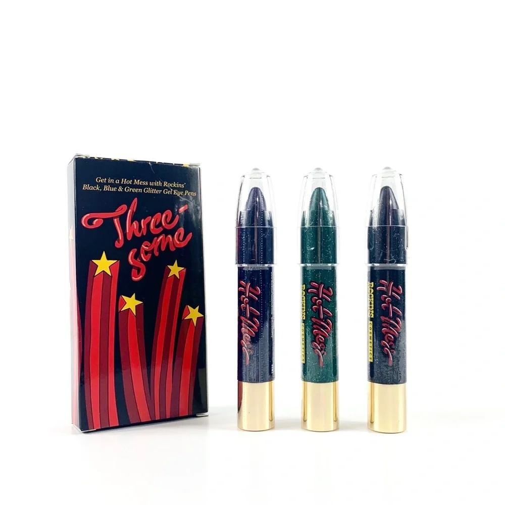 NEW Rockins Hot Mess Glitter Gel Pens Set NIB
